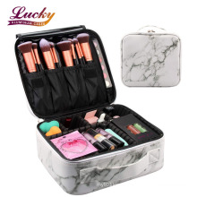 Travel Makeup Train Case Makeup Cosmetic Case Organizer Portable Artist Storage Bag with Adjustable Dividers for Cosmetics Bag